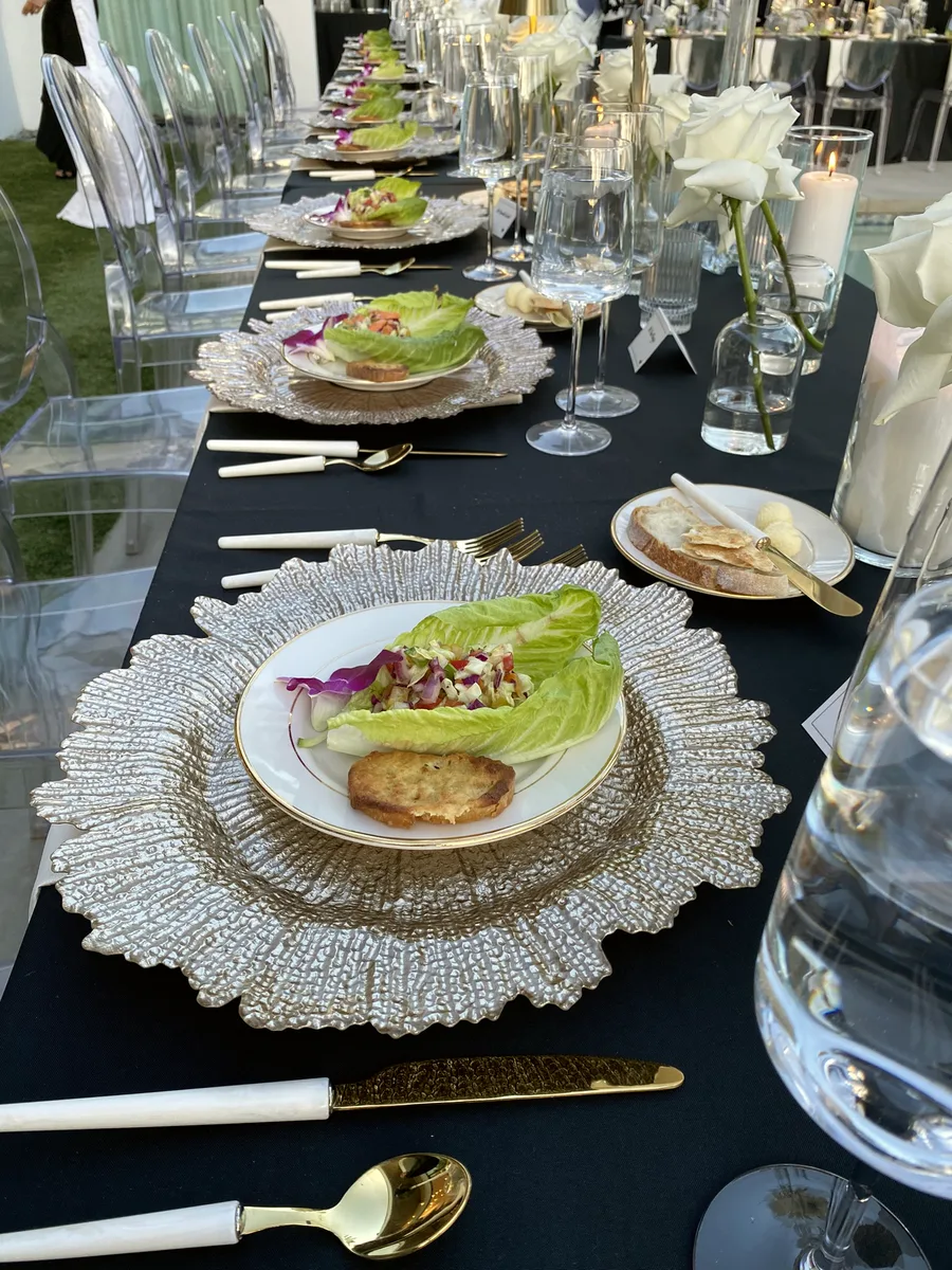 Plated dinner